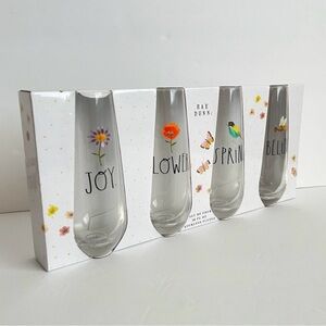 🌸Rae Dunn Joyful Floral Stemless Glasses